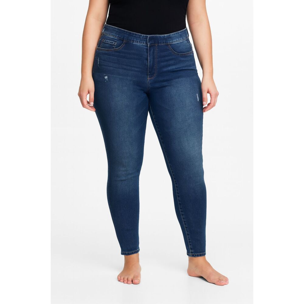 Nanette Lepore Women's belle high rise skinny jeans Size 14 plus casual pull on